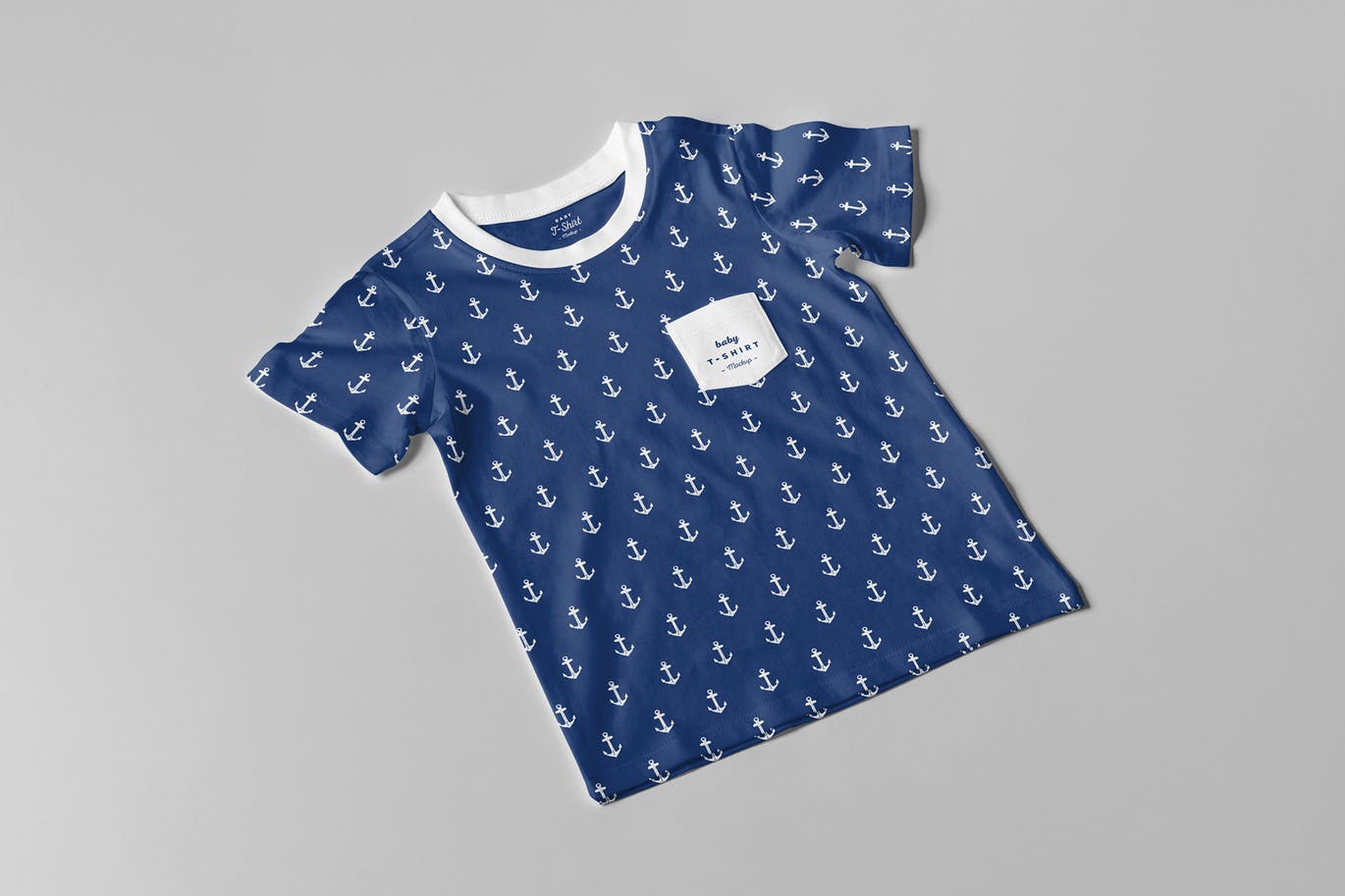 Blue baby t-shirt mockup templates