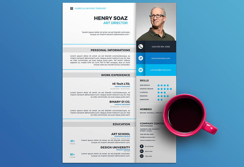 20 Free Colorful Resume Templates With Professional Design Decolore Net