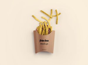 5+ Free French Fries Box Mockup Templates