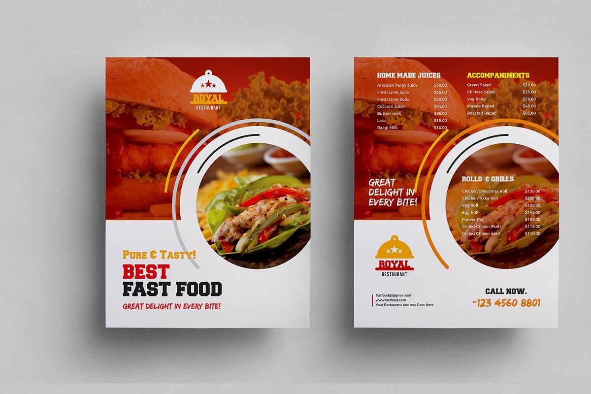 Download 30 Delicious Food Restaurant Flyer Poster Templates Decolore Net