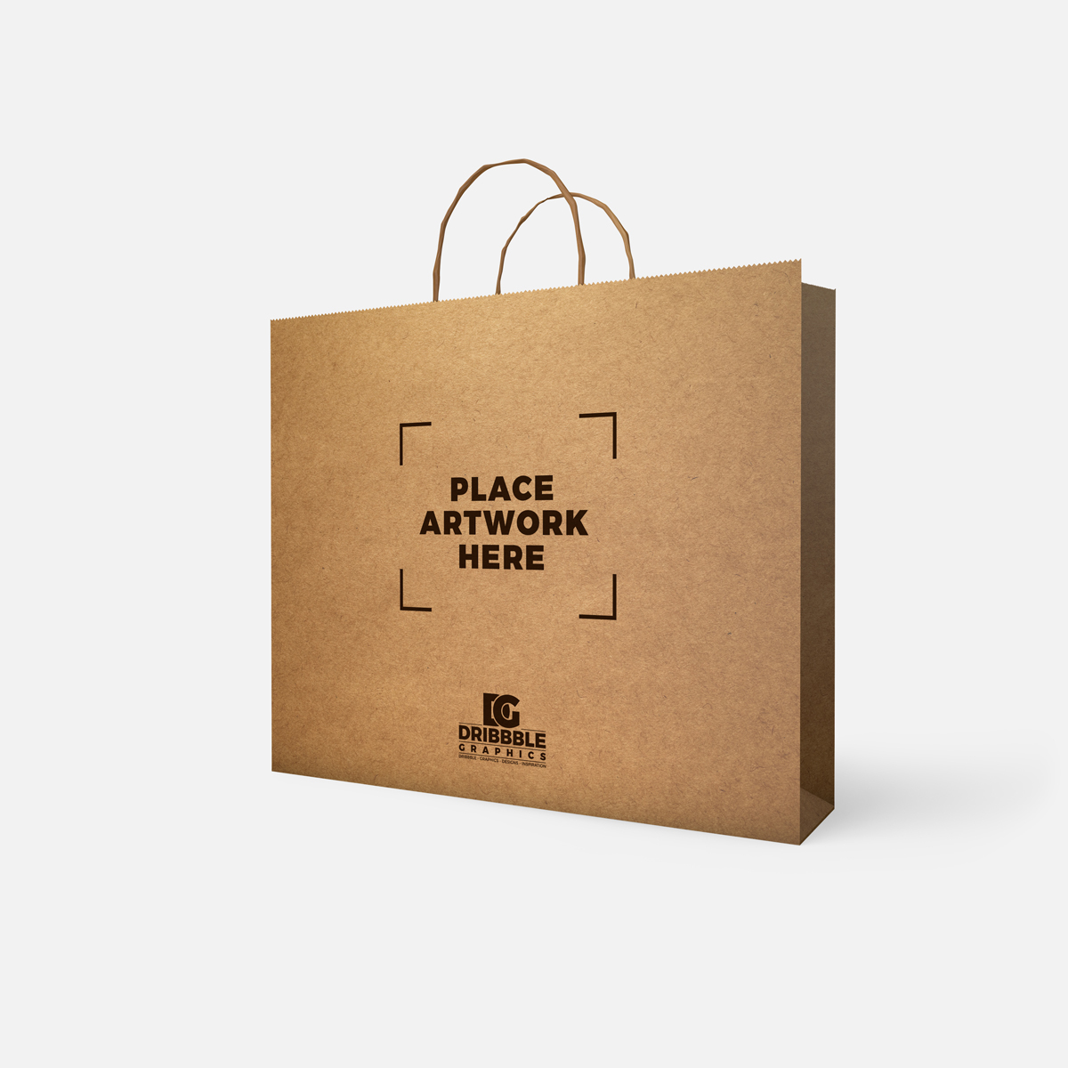 A free paper bag mockup template