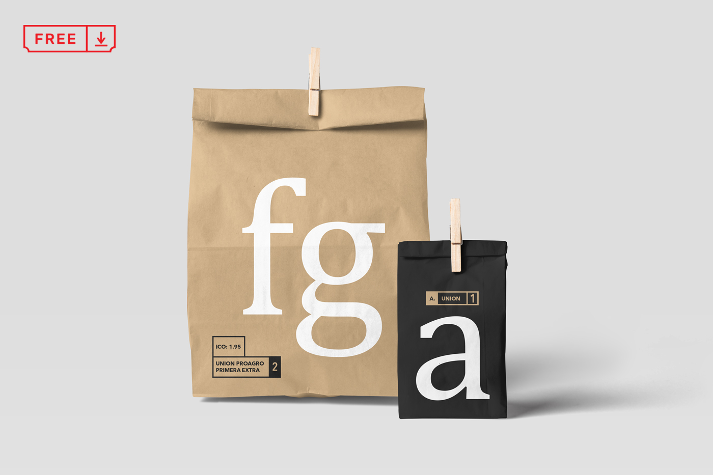 A free paper bag mockup template