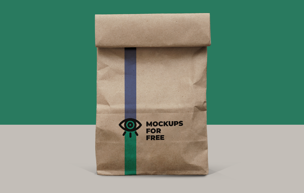 A free paper bag psd mockup template