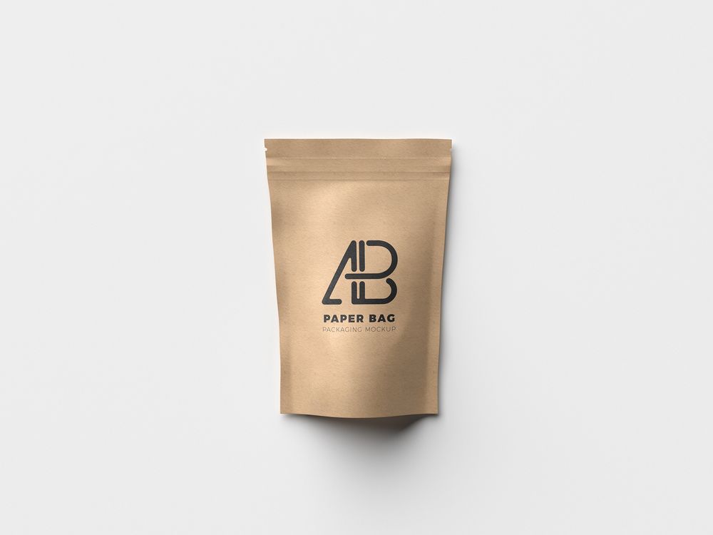 A free paper packaging bag mockup template