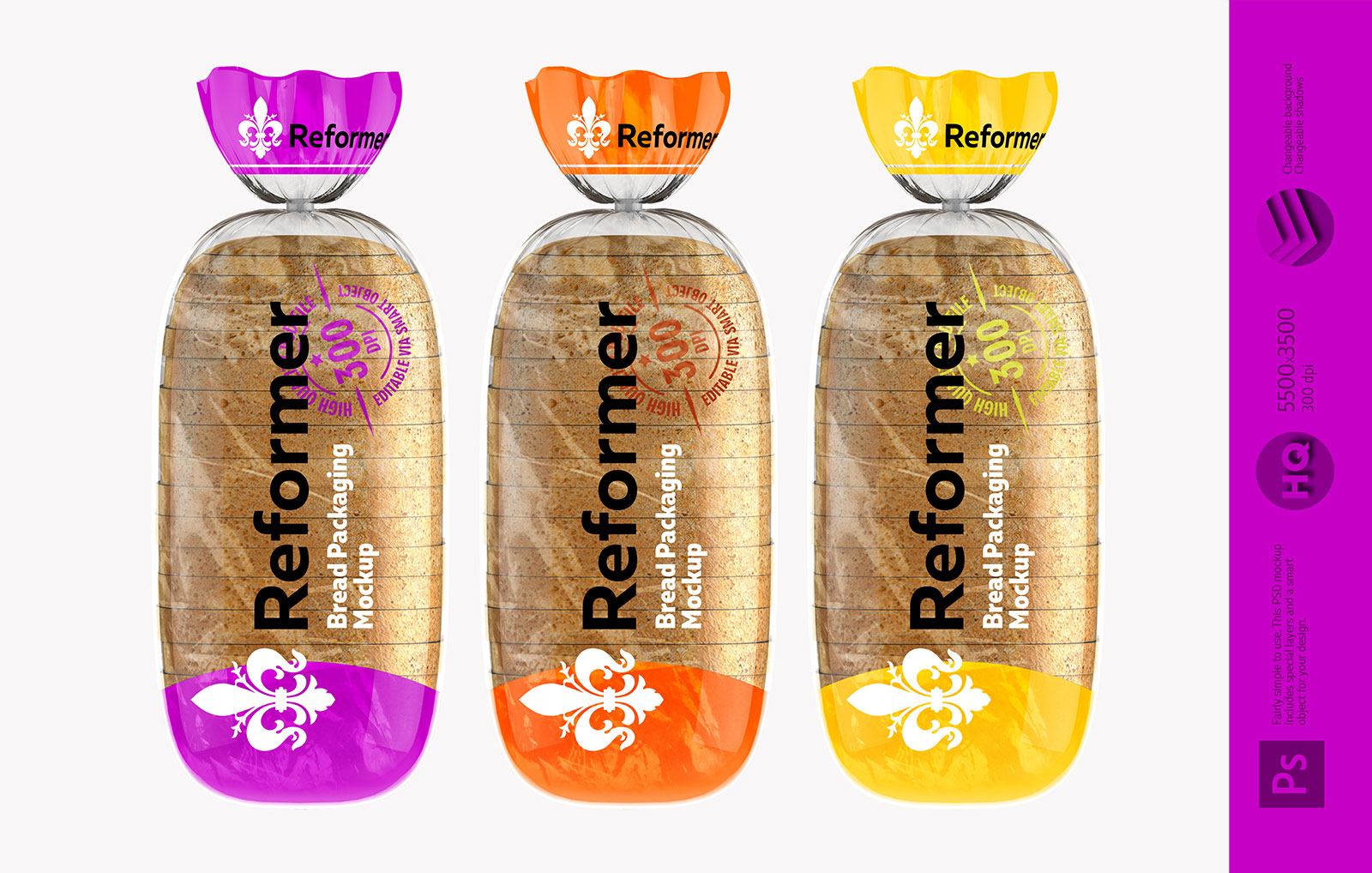Download Free 15 Best Sandwich Bread Packaging Mockups Decolore Net PSD Mockups.