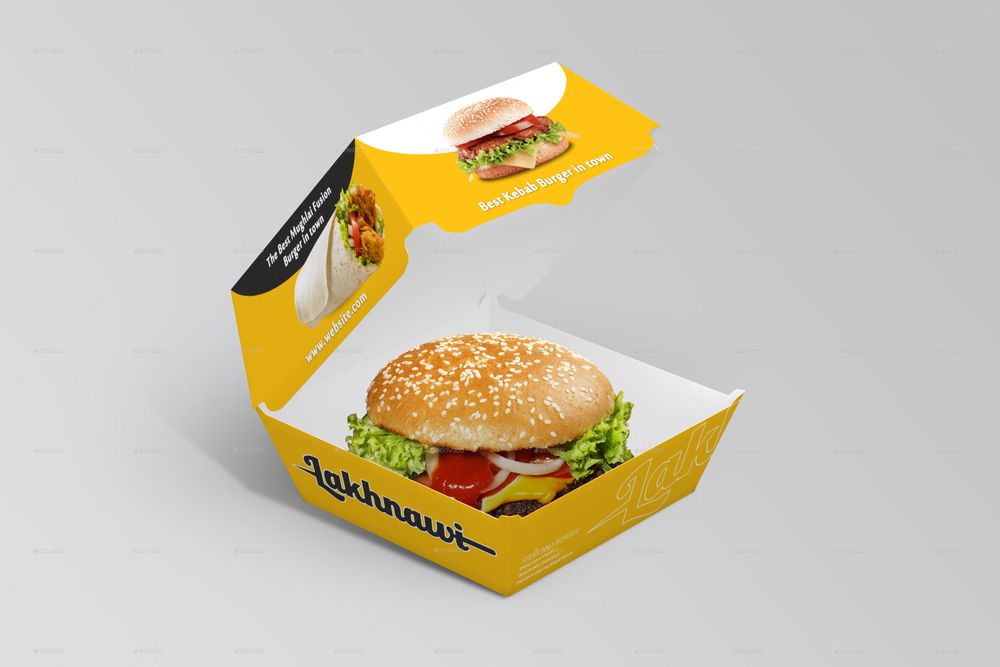 Download 15 Burger Box Packaging Psd Mockup Templates Decolore Net