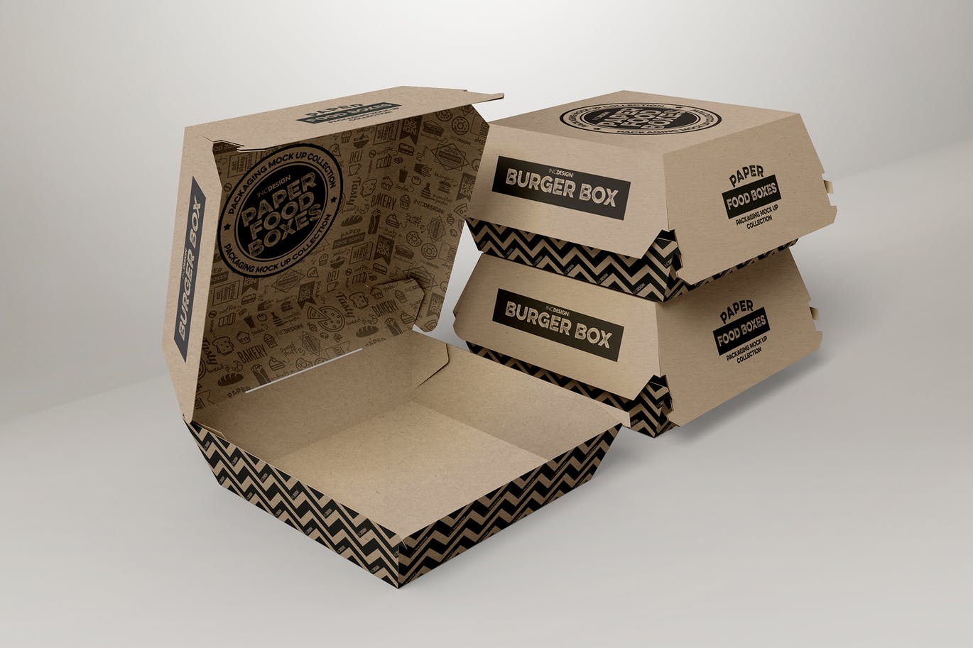 Download Free Burger Box Mockup Free Download Mockup PSD Mockup Template