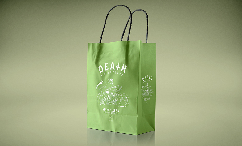 A free paper bag mockup