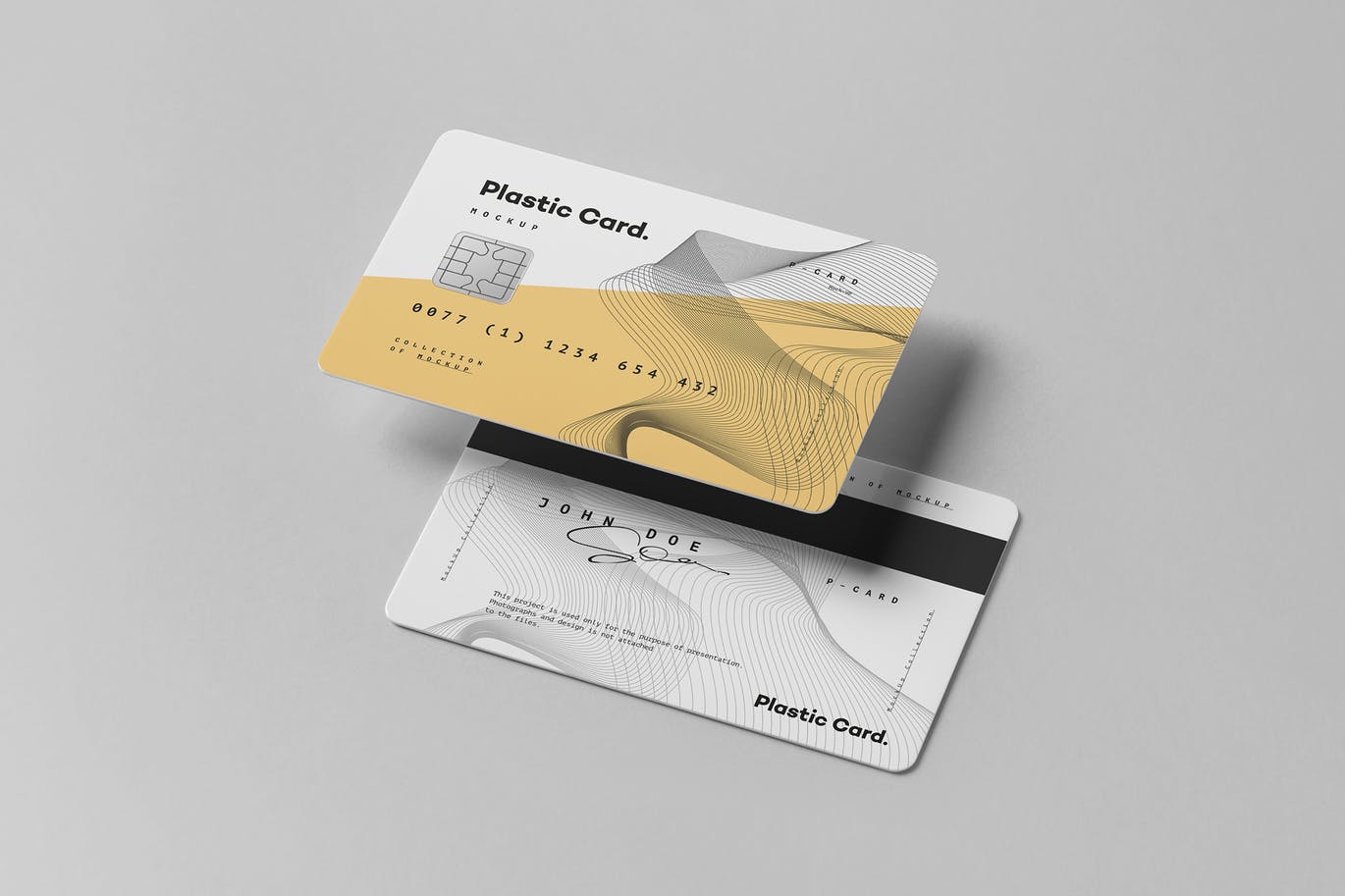 A plastic card mockup version two