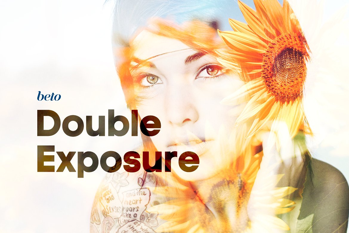 A summer feel double exposure actions for photoshop