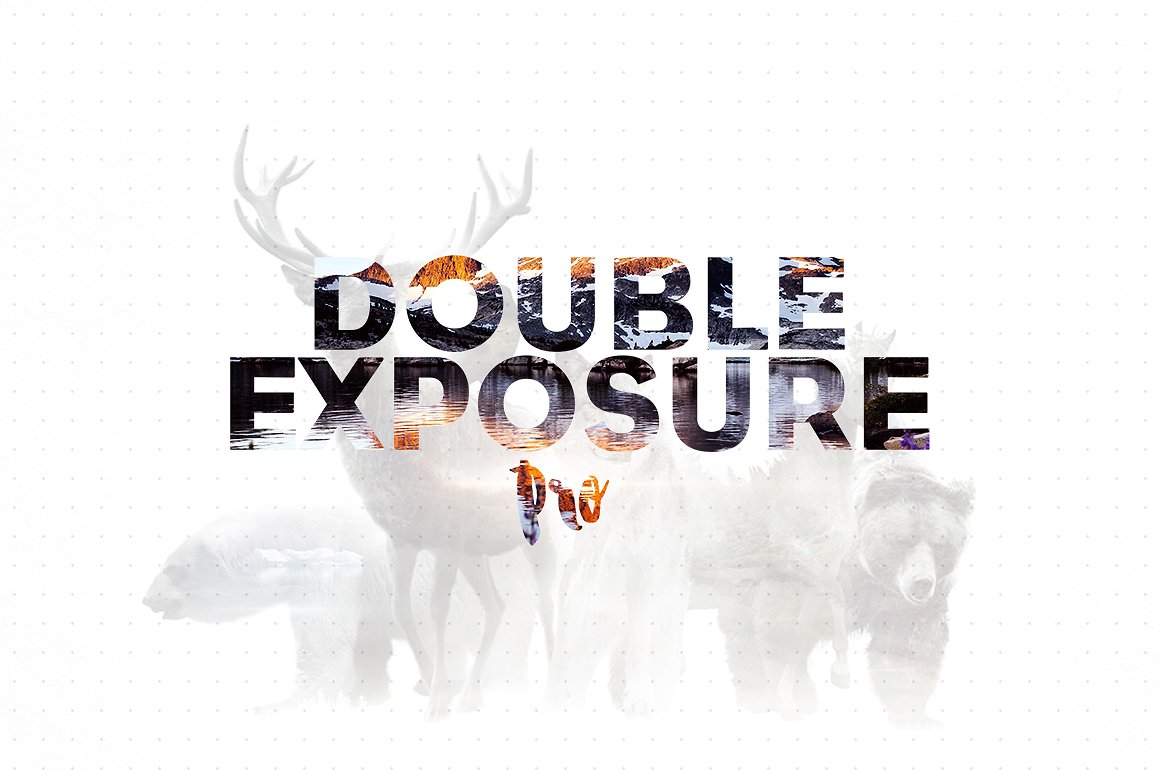A modern double exposure photoshop actions