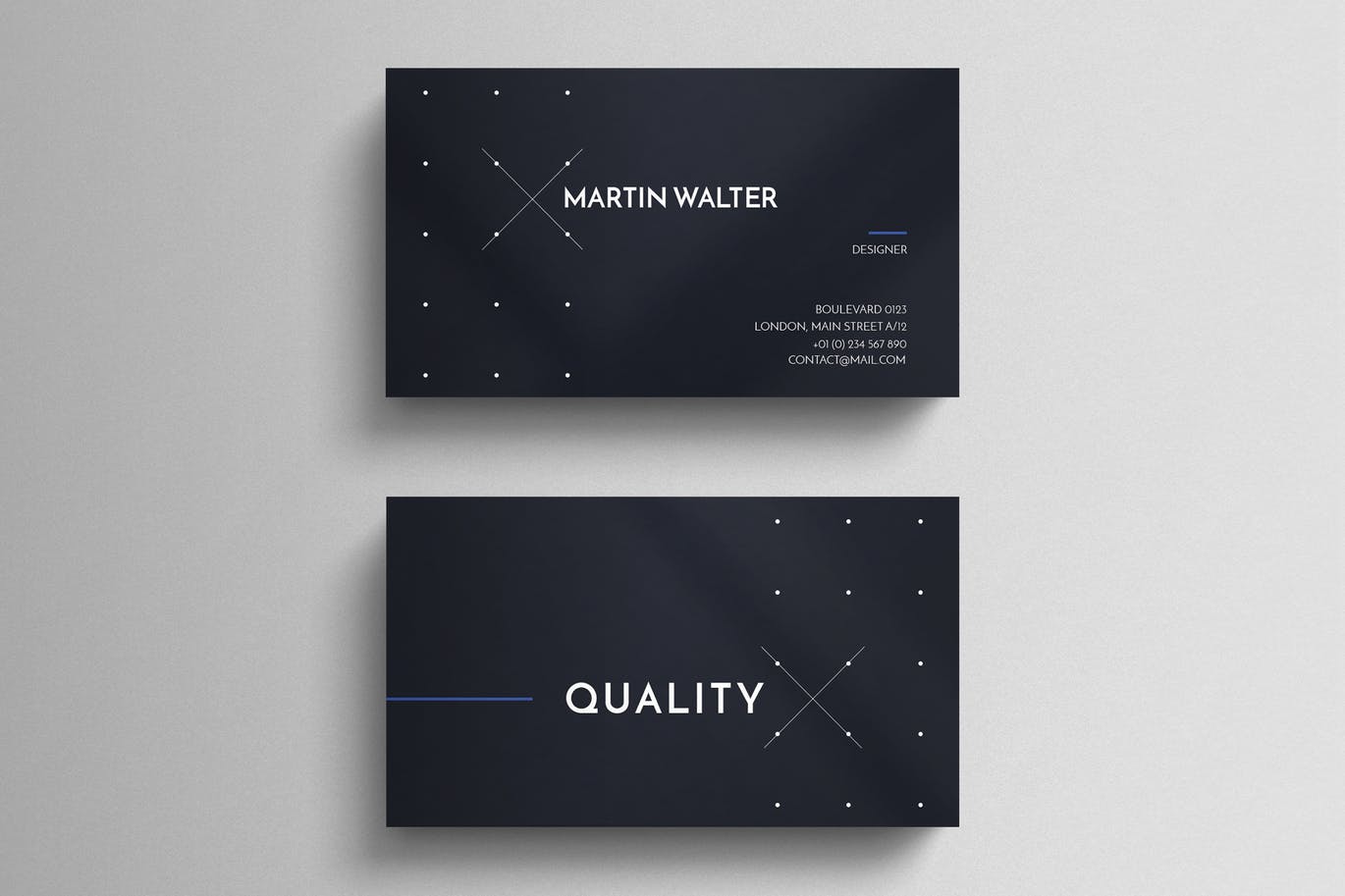 Dark stylish business card