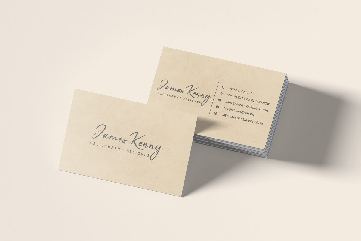 Free kraft paper business card