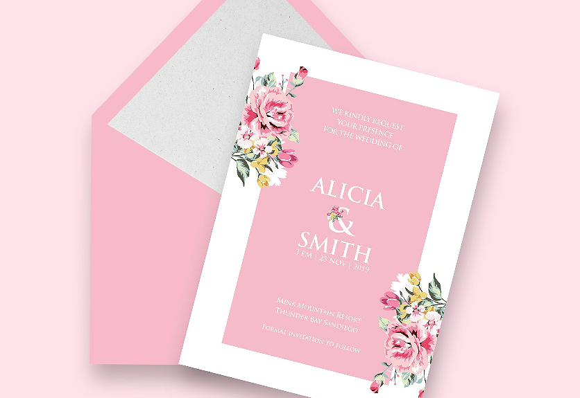 30 Elegant Wedding Invitation Psd Templates Decolore Net