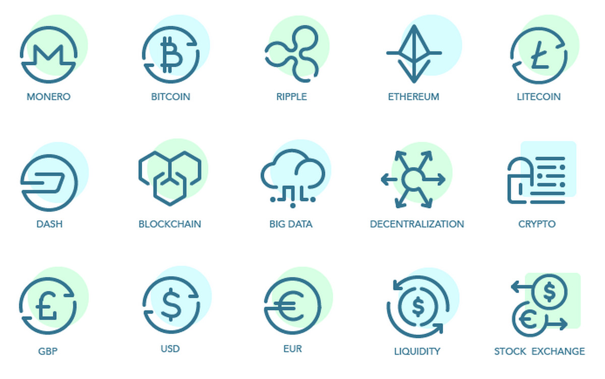 A free fintech icon set