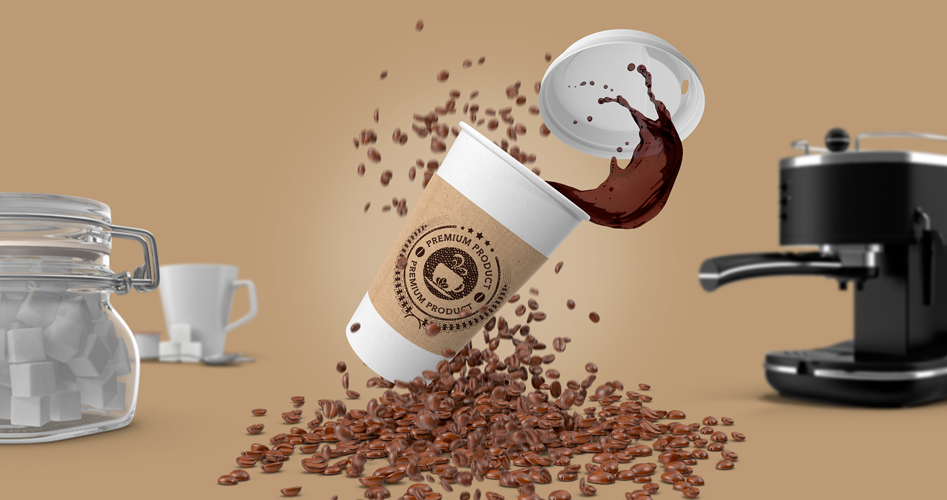 Download 30+ Coffee Branding & Packaging Mockups | Decolore.Net