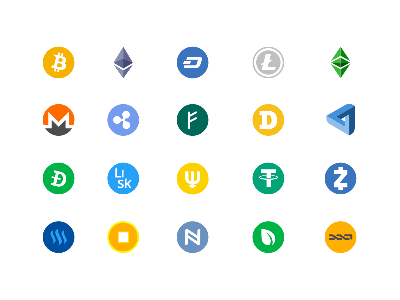 A free crypto wallet icons