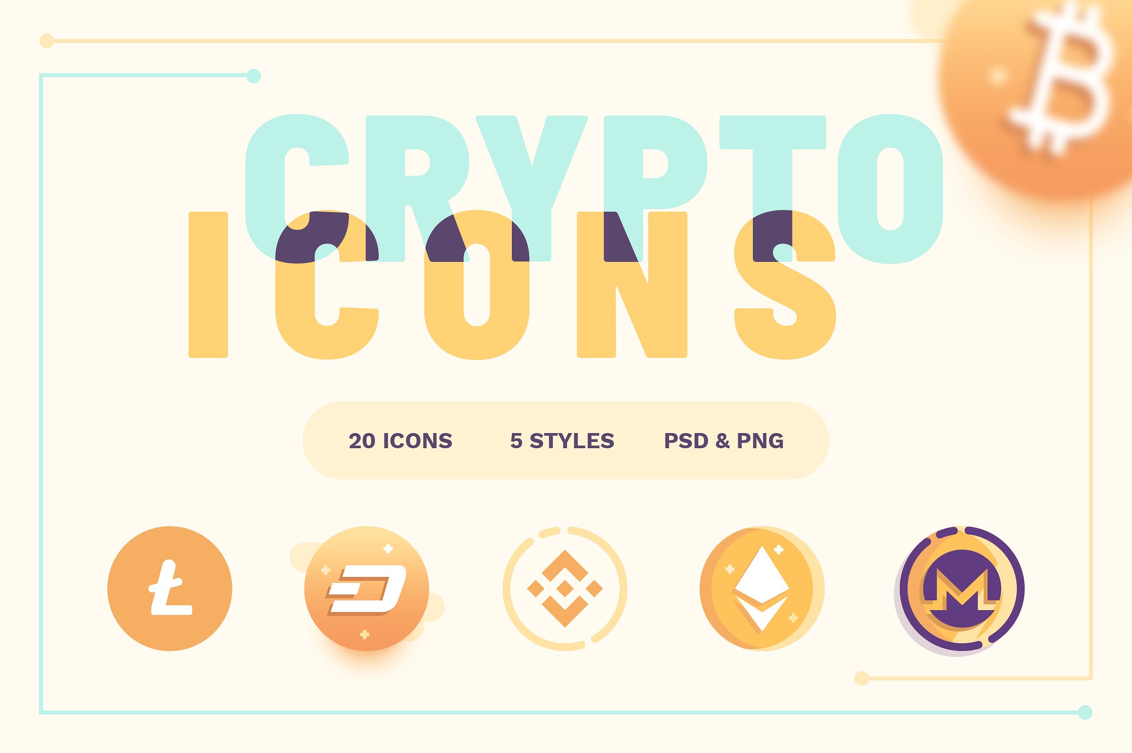 Nice crypto icons set