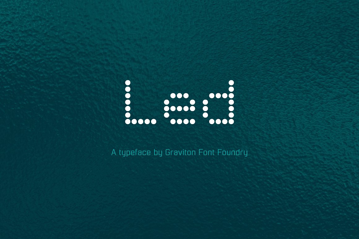 A led font family