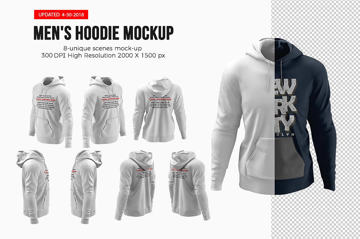 Free Gildan 18500 Hoodie Mockup Psd