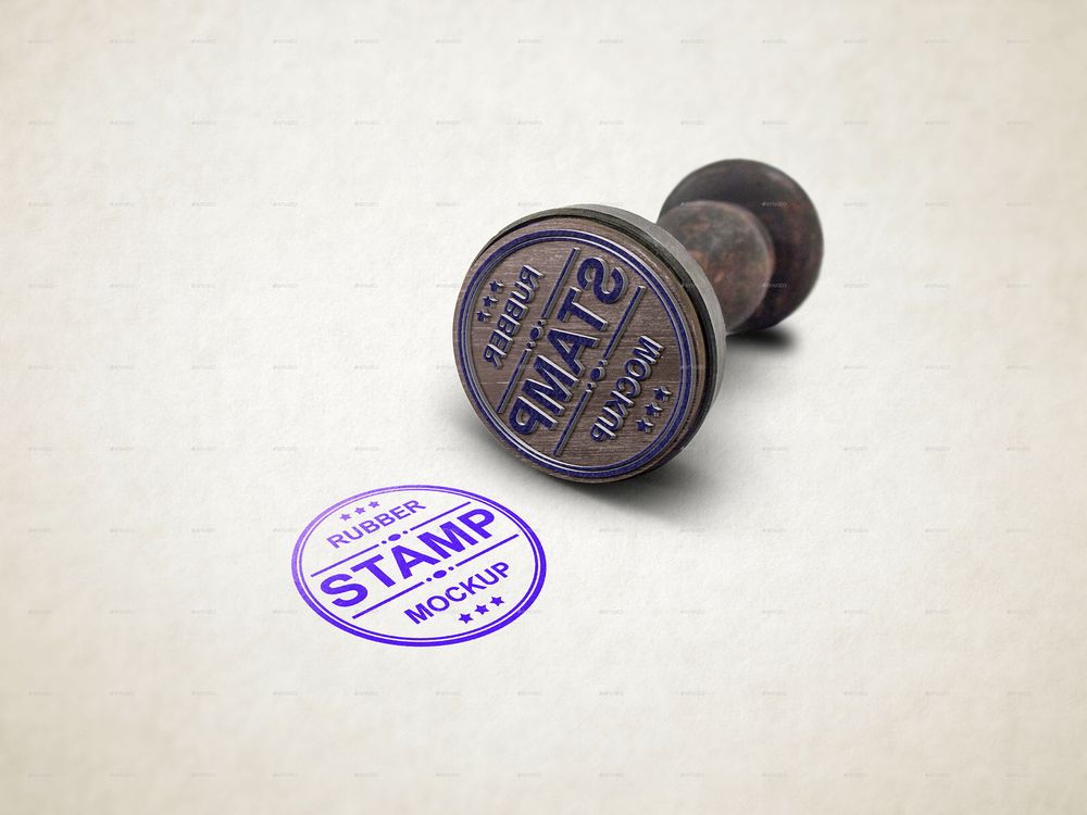 15 Rubber Stamp And Paper Mockup Templates Decolore Net