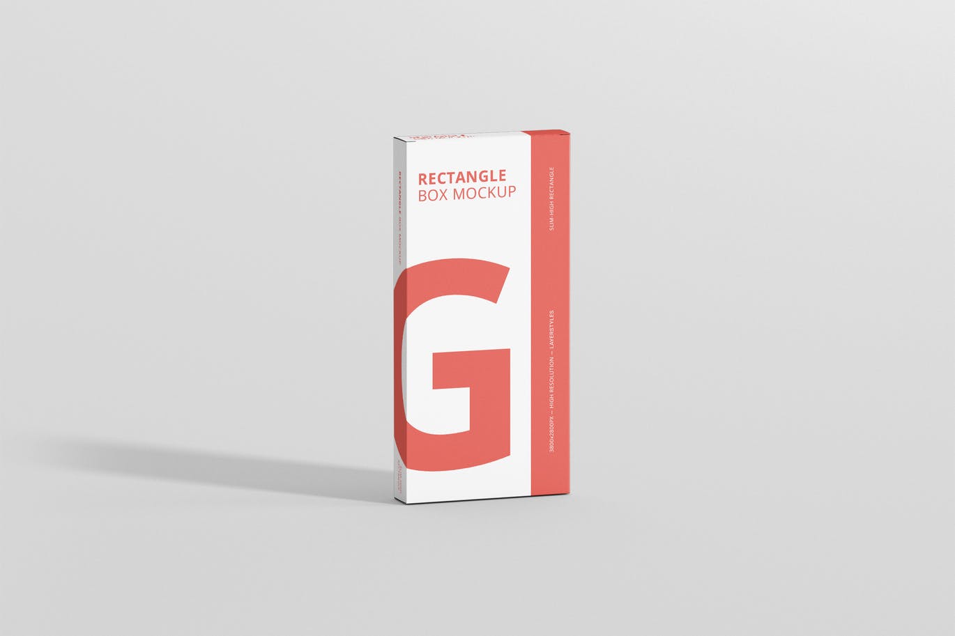 Rectangle medicine box mockup