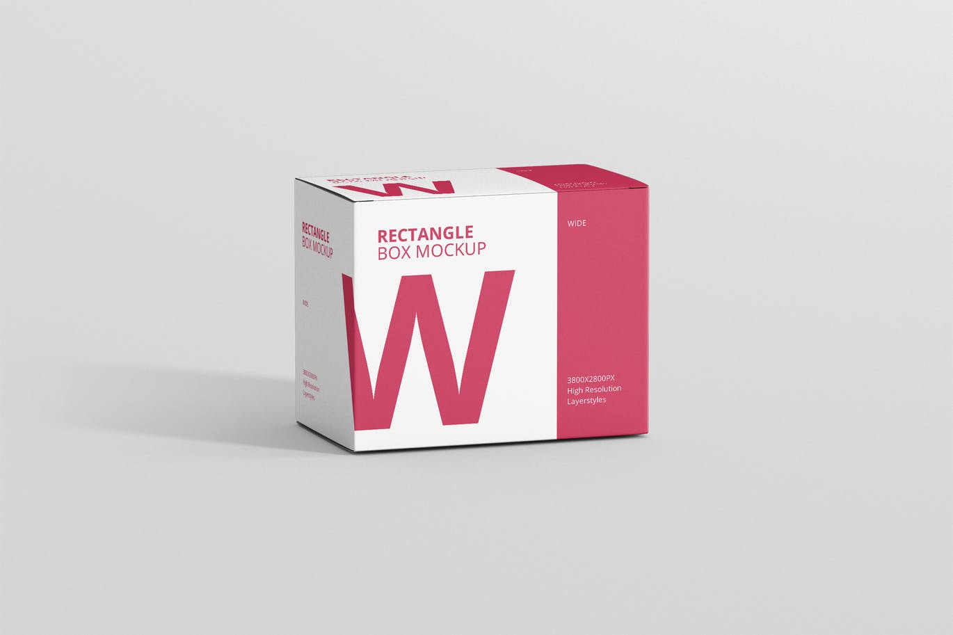 Rectangle big size box mockup