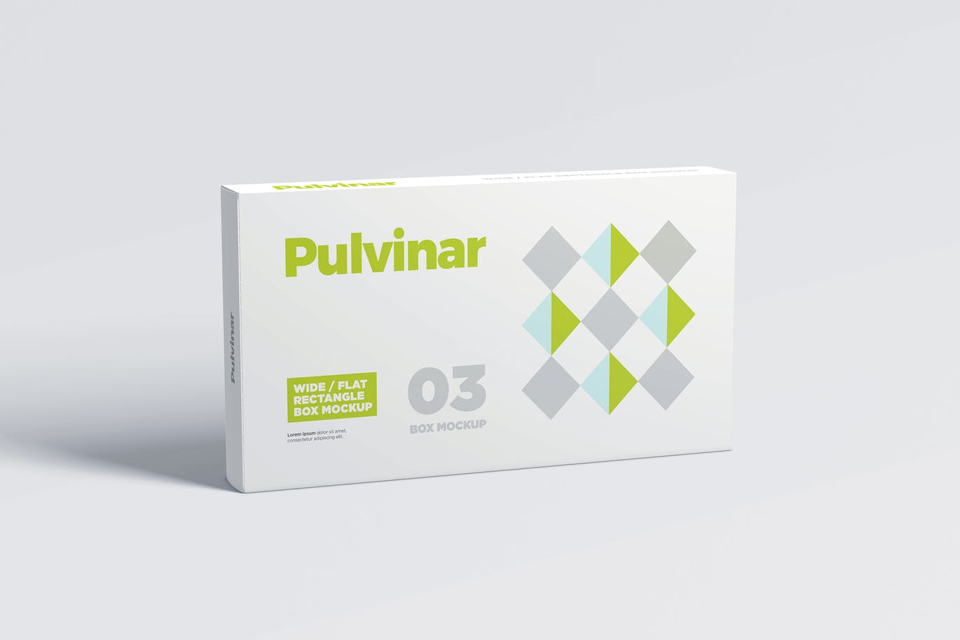 Rectangle medicine packaging mockup