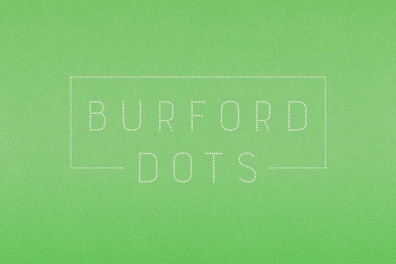 A minimal dotted font