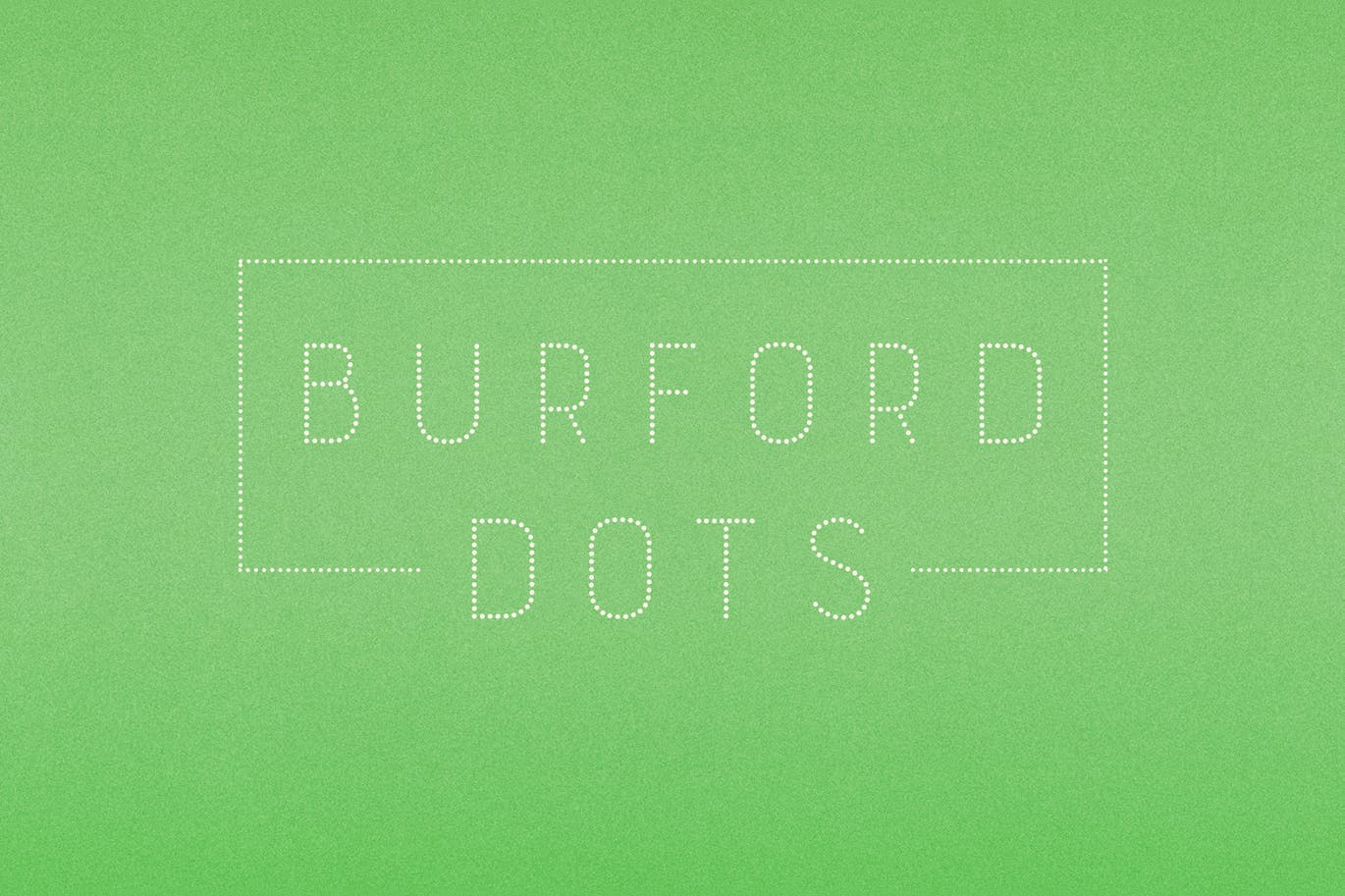 A minimal dotted font