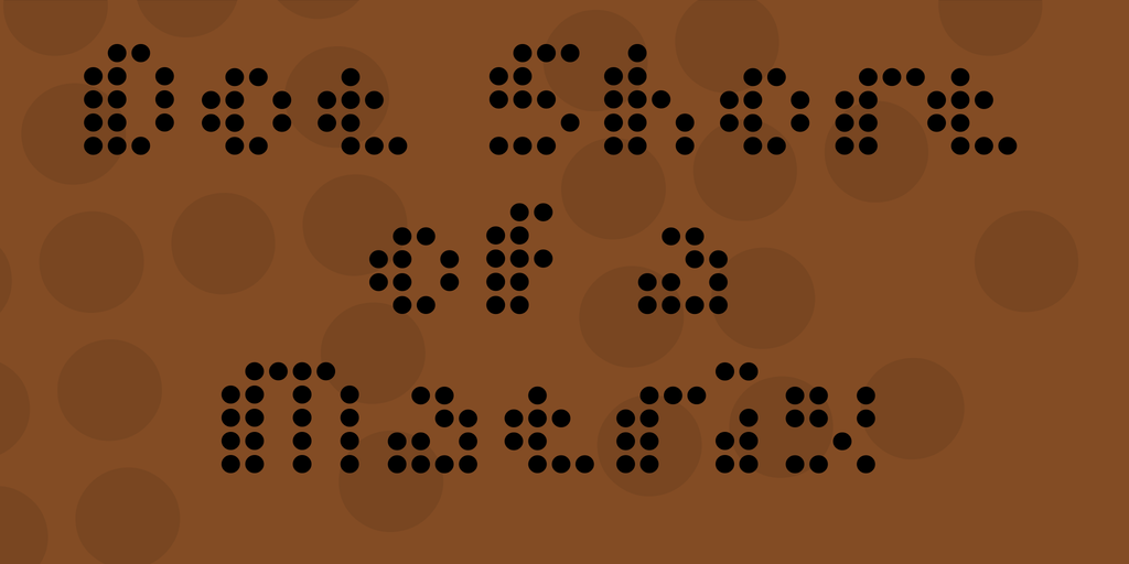 A free dotted font
