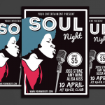 A music band flyer templates cover