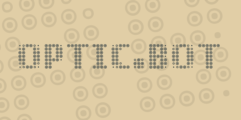 A dotted modern free font