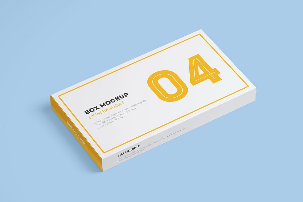 Box mockup for medicines