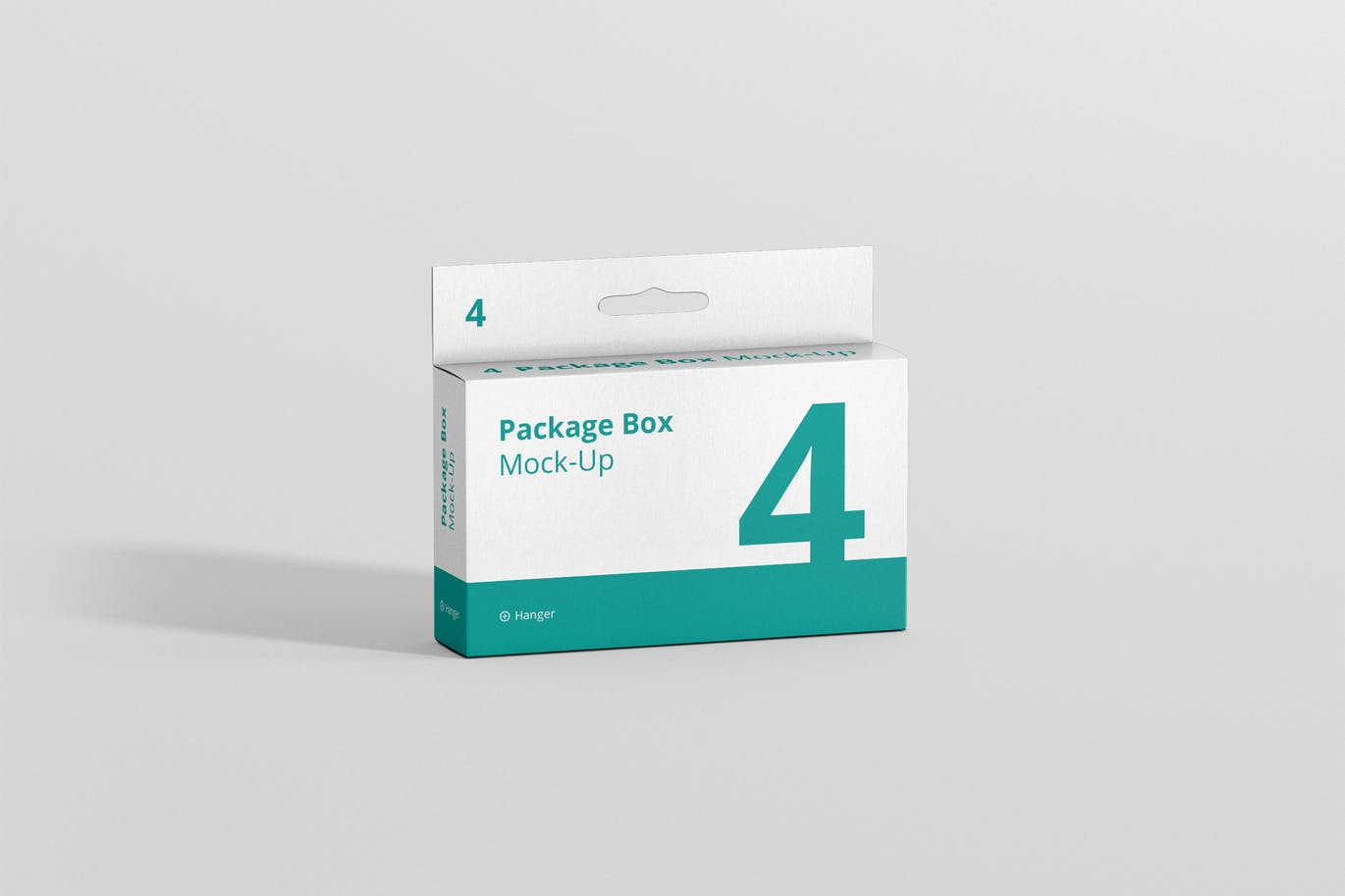 Rectangle medicine box with hanger mockup