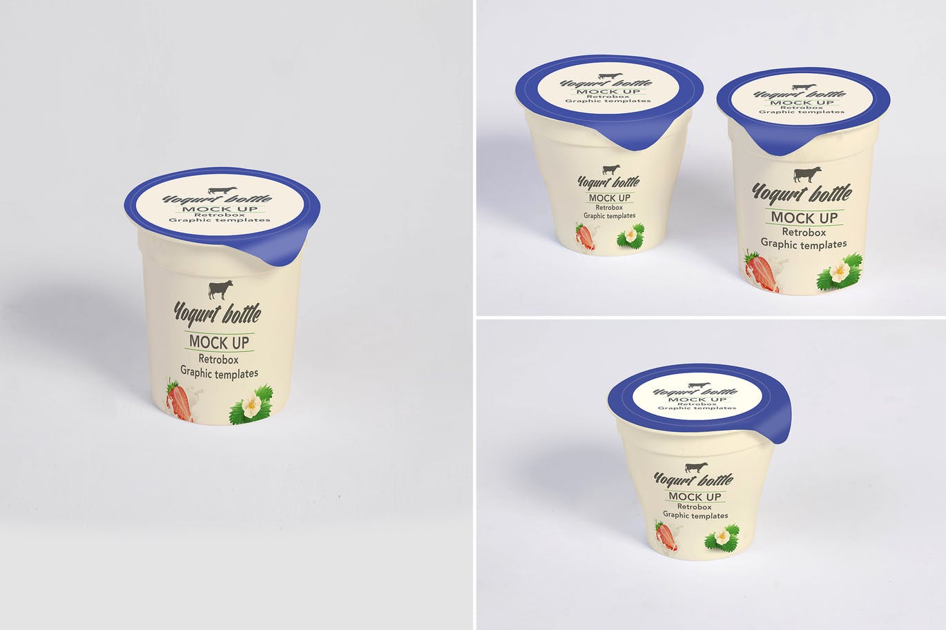 Download 50+ Milk & Yogurt Packaging PSD Mockups | Decolore.Net