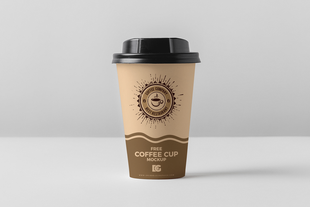 Free coffee cup mockup for branding