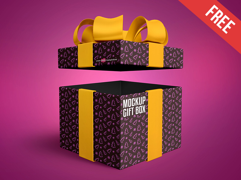 Download 40+ Gift Box Mockup Templates for Special Events | Decolore.Net