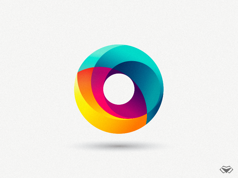 Innovative colorful circle logo design