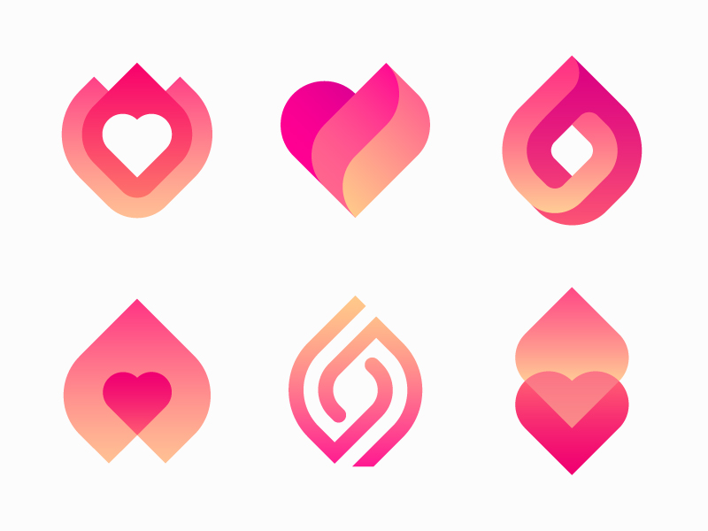 Heart logo options