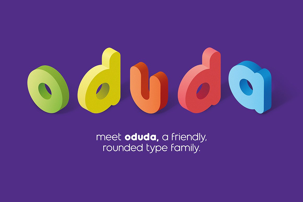 Colorful Round Type Family