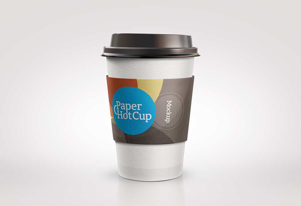 Hot paper cup free mockup