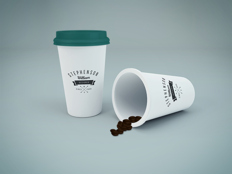 Free cofee cup mockup psd