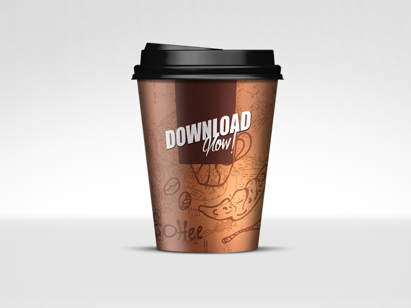 Solo coffee cup mockup template