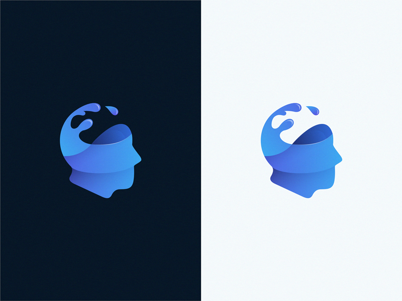 3D head logo design