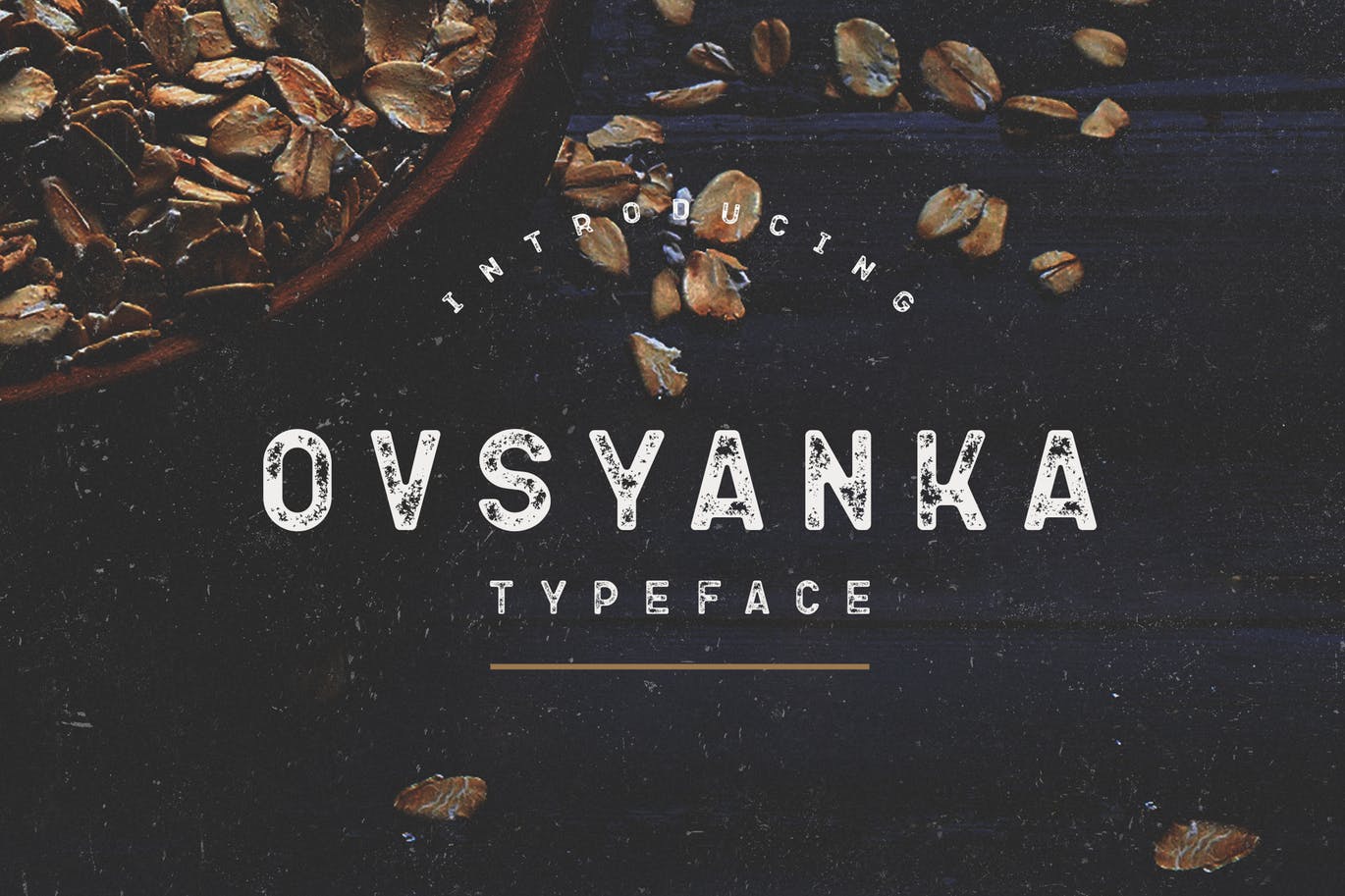 A grunge style coffee font