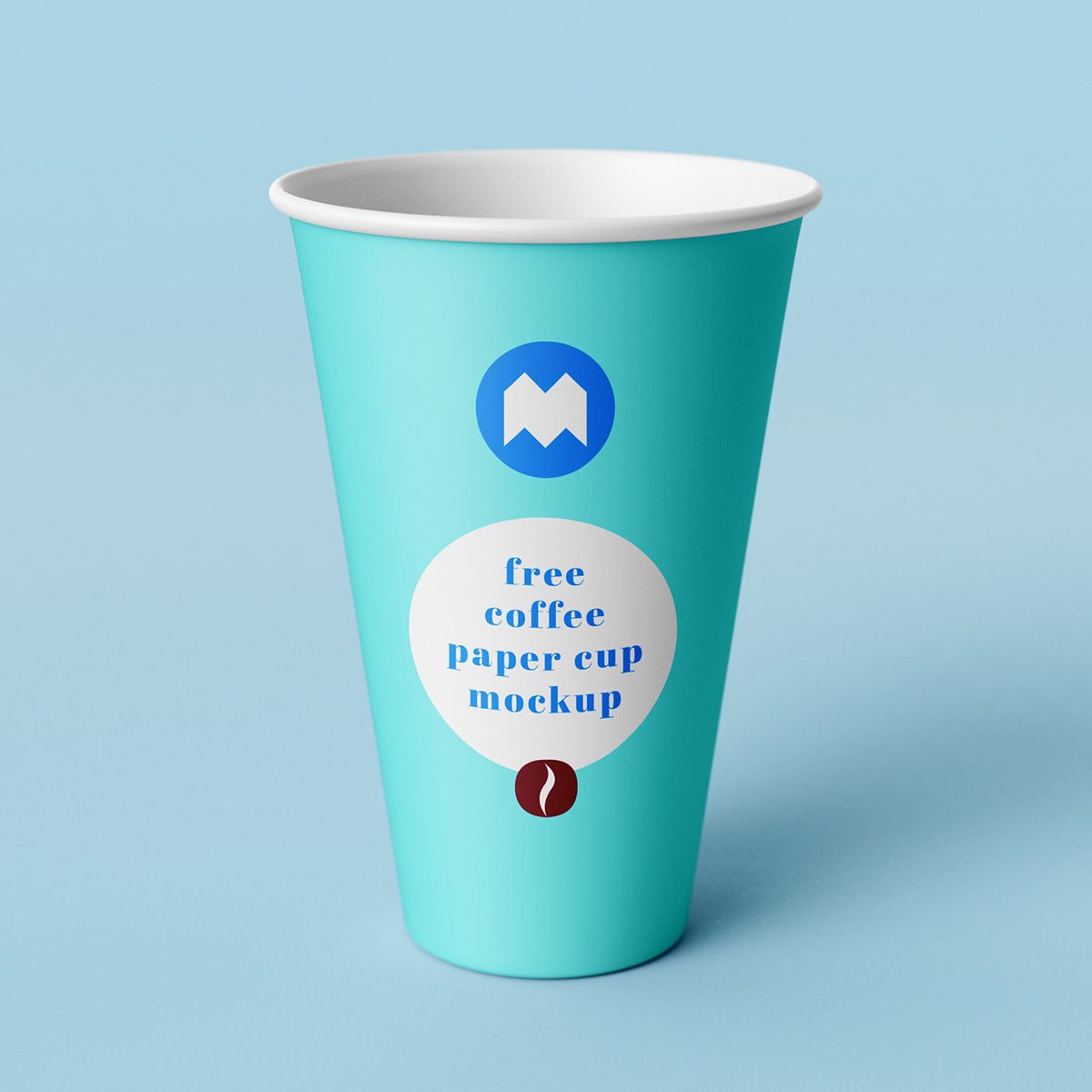 Free coffee paper cup mockup set