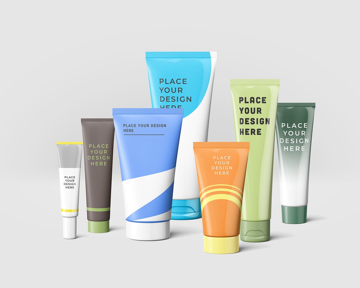 Free Paper Tube Packaging Mockup
