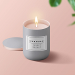 Candle mockup templates cover