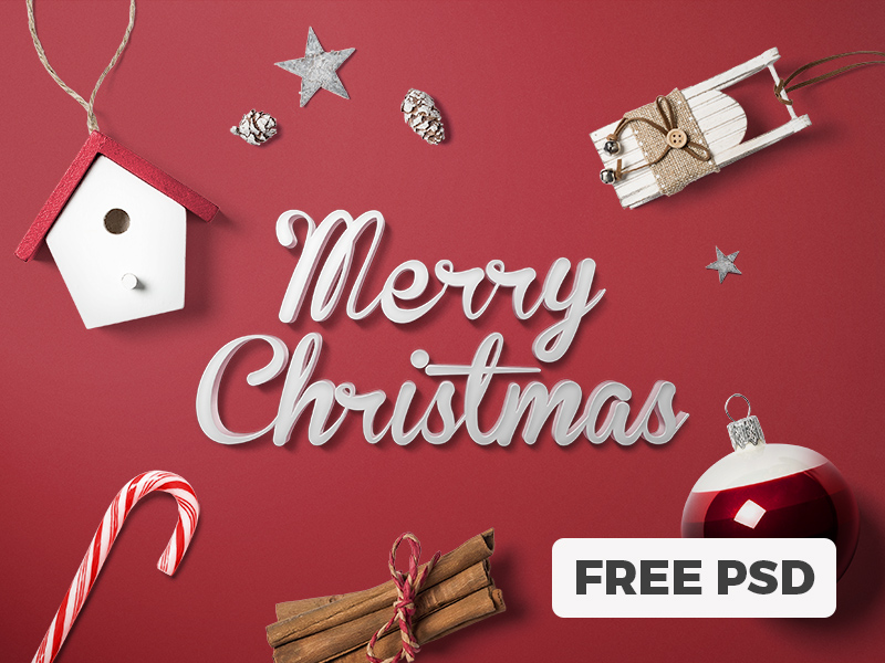 Free merry christmas scene creator